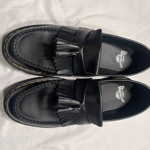 Dr. Martens Adrian Quad Black Tassel Loafers. Platform sole. Like new!
